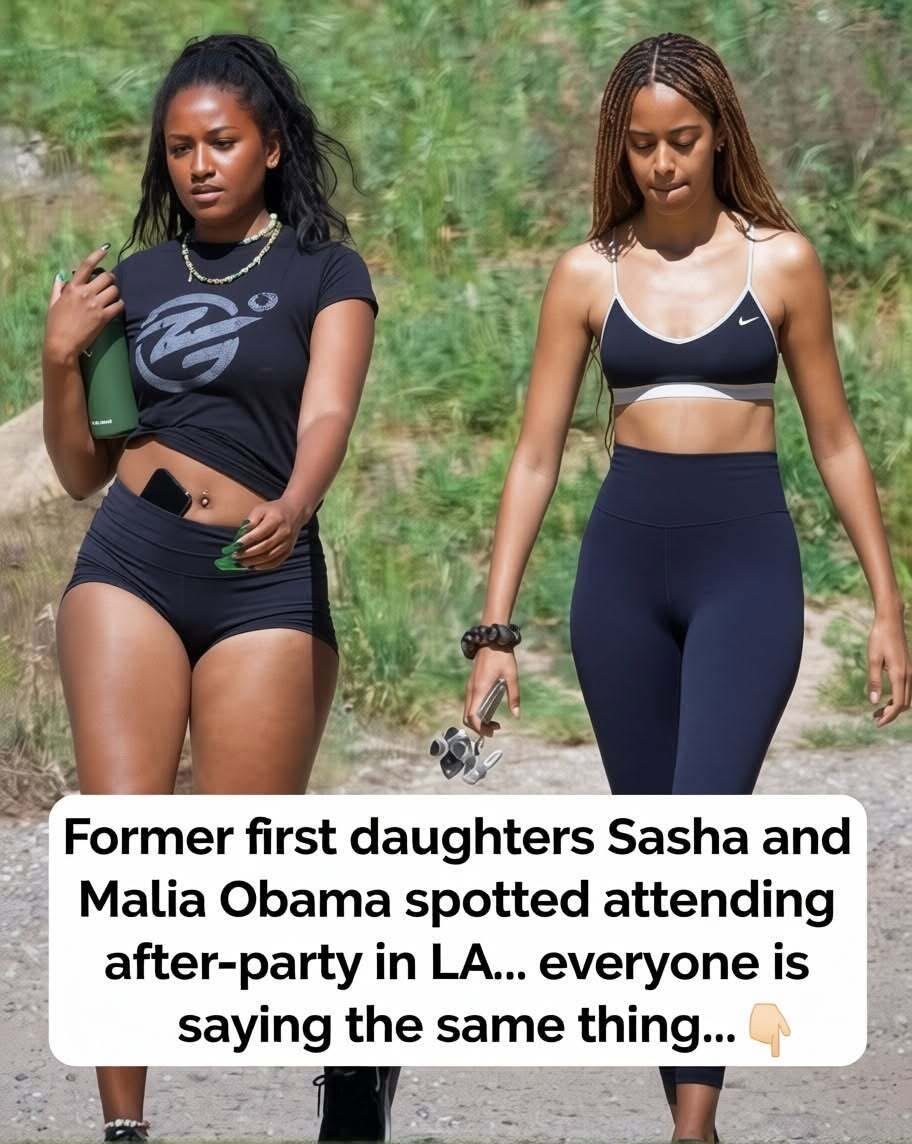 Former first daughters Sasha and Malia Obama spotted attending Drake’s after-party in Los Angeles… and everyone is saying the same thing… 🤔😳 Check the comm.