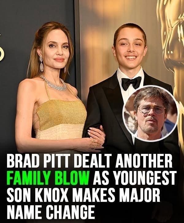 Another chapter in the Pitt-Jolie family saga… Brad Pitt’s youngest son, Knox, has reportedly made a major change to his surname — Details in the comments