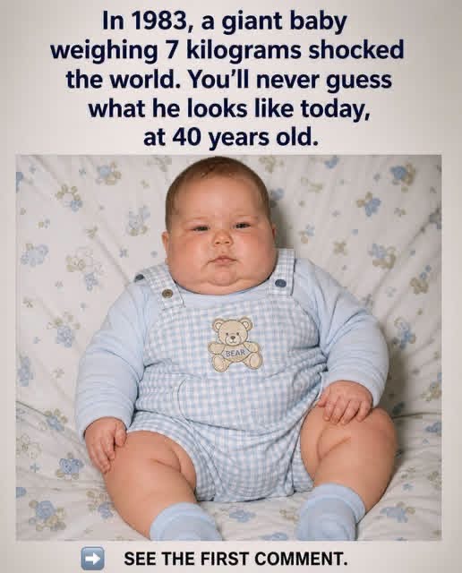 The 7-kilo baby who stunned the world in 1983: this is what he looks like today, at age 40… See more ͏⁠⁠‌­͏