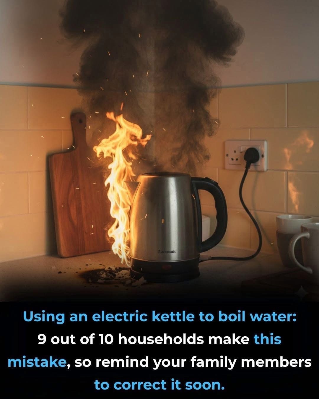 Using an electric kettle to boil water: 9 out of 10 households make this mistake, so remind your family members to correct it soon 👇