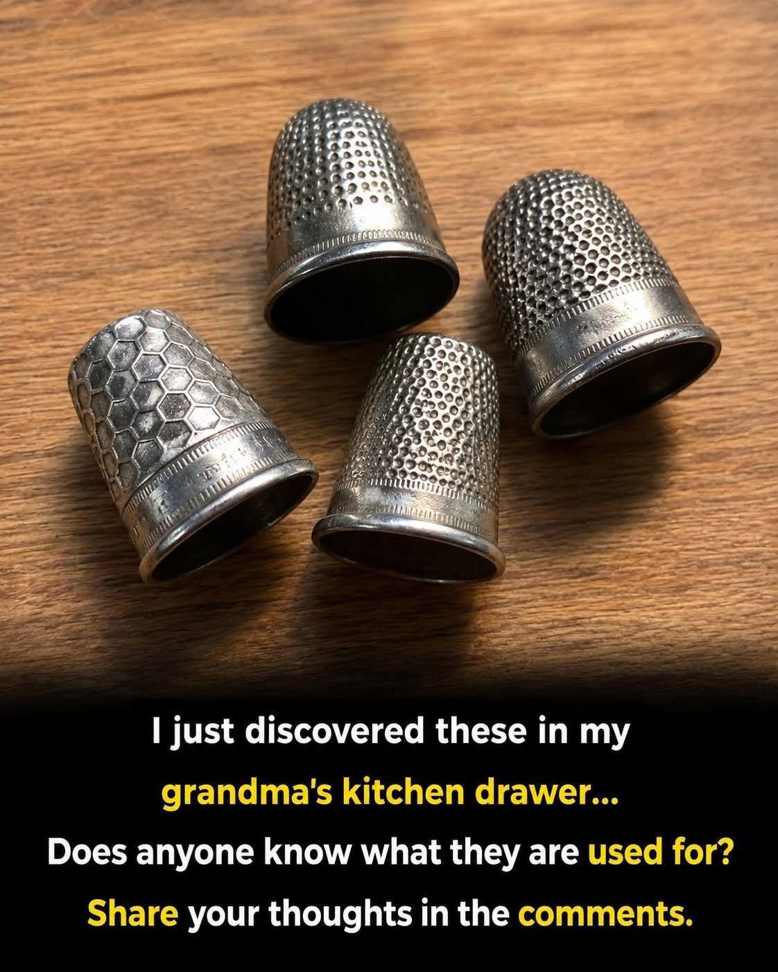 Does anyone have a clue what these are… found in my grandmother’s crockery cupboard 🧐🕰️ FIND OUT MORE IN THE COMMENTS ⬇️
