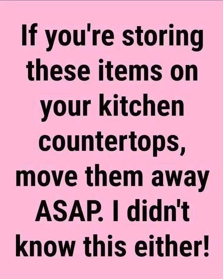 10 Things You Shouldn’t Be Storing on Your Kitchen Countertop (1st commen)
