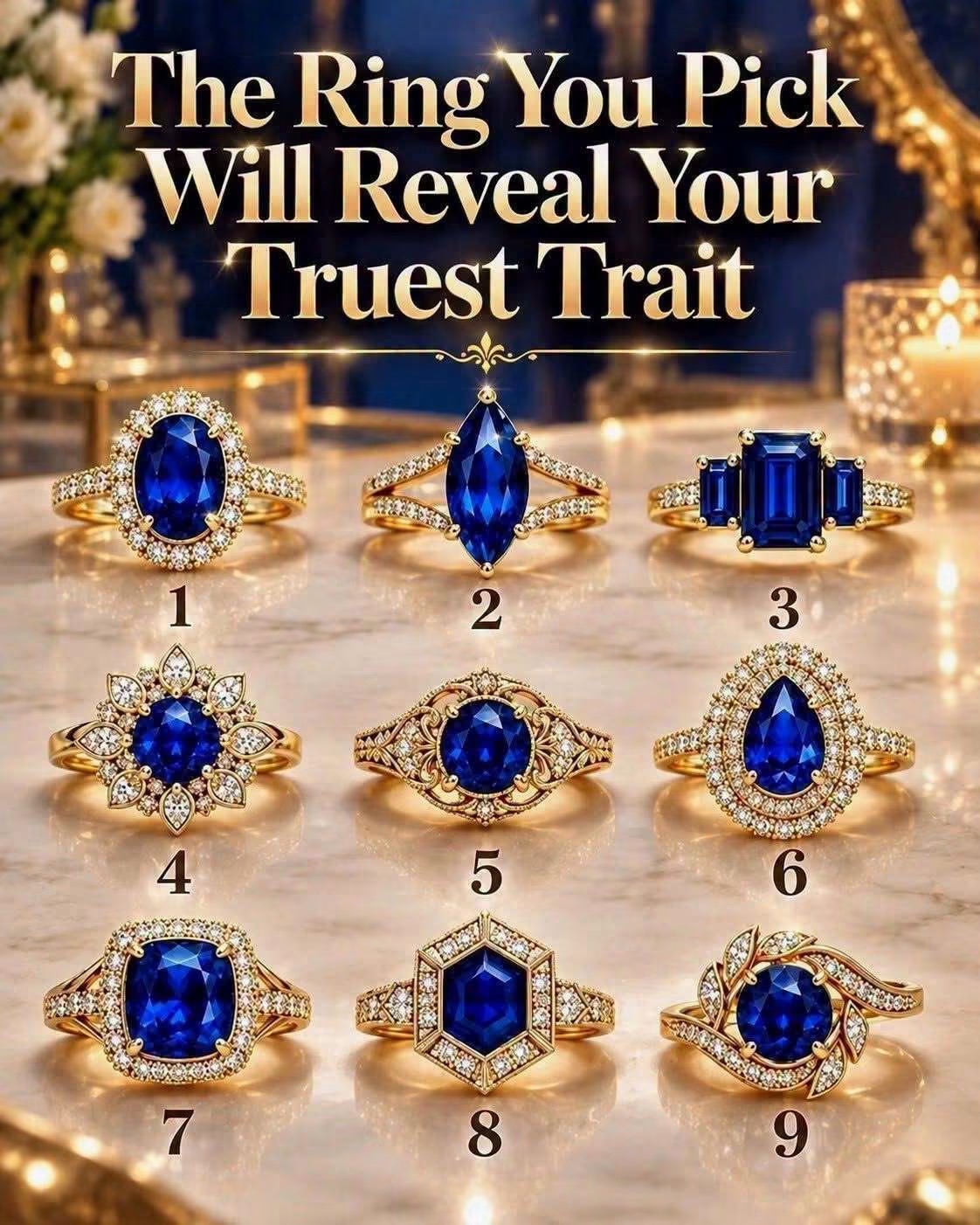 Choose a Ring and Reveal Your Personality Trait 💍See more in 1st comment⬇️