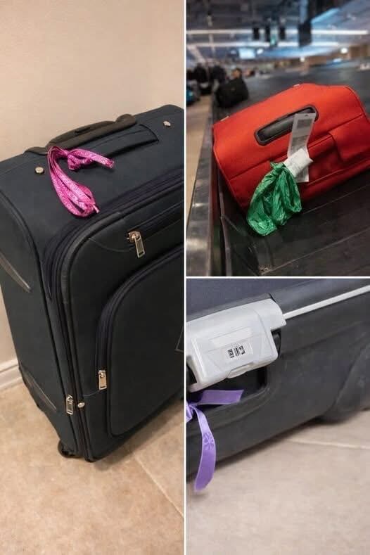 Baggage handler issues warning to anyone who ties a ribbon on their suitcase at the airport I can’t believe I didn’t know this… Details in Comments