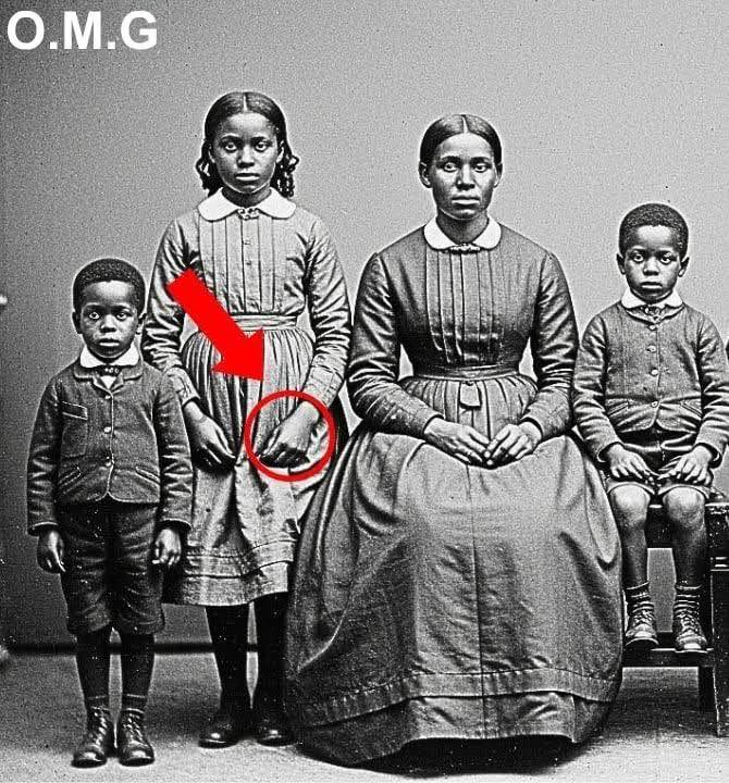 It was just a simple family photo from 1872, but look closely at the sister’s hand….. Read full story👇