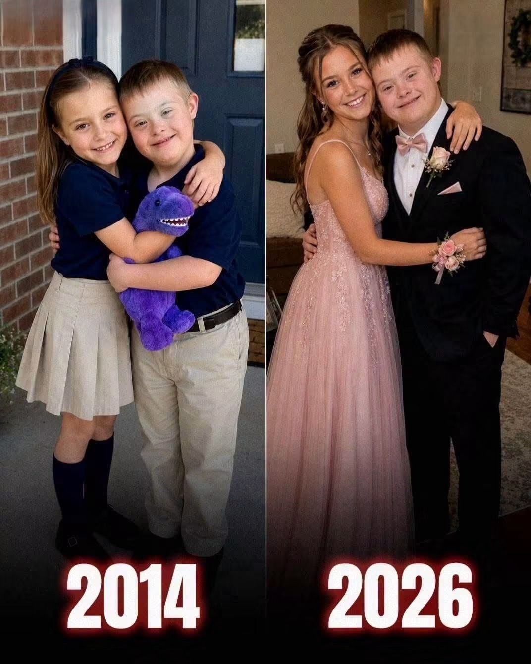 At 6, I promised my best friend we’d go to prom together—12 years later, mom said I could go with him only on ONE condition and revealed the shocking truth. Noah became my best friend in first grade after we discovered we both hated raisins and loved dinosaurs. He had Down syndrome, but that was never what defined our friendship. He was funny, stubborn, could remember baseball statistics from years ago, and had a habit of telling me exactly what he thought, including telling me that my drawings looked “like potatoes with arms.” One afternoon, our teacher announced she was getting married. While everyone argued about wedding cakes, Noah proudly declared that his wedding would have chocolate cake and “no slow, boring songs.” A boy across the table laughed. “Who’s going to marry you? Nobody will.” I didn’t understand exactly why he’d said it, but I saw Noah’s smile disappear. “That’s stupid,” I snapped. “Somebody will love Noah.” Noah looked at me seriously. “Would you?” “Maybe. But first we have to go to prom.” “What’s prom?” “A dance when we’re almost grown-ups.” He held out his pinkie. “Promise?” “Promise.” Twelve years later, Noah remembered every word. By then, we’d survived different classes, my parents’ divorce, his endless attempts to teach me baseball, and my first heartbreak, when he arrived with ice cream and his heart-melting smile and announced, “I told you that guy was an idiot.” So when senior prom arrived, going together didn’t feel like fulfilling some childhood charity promise. Noah was my best friend. There was nobody I’d rather go with. That evening, he arrived in a suit and bow tie, holding my corsage and grinning like he’d won the World Series. Mom opened the door. The second she saw him, something changed. Her smile vanished, and for several seconds, she simply stared at Noah. Then she quickly told him I was almost ready and came upstairs. I was putting on my earrings when she entered my room and locked the door. “You can go with Noah tonight,” she said, “but only under one condition.” I laughed. “What, home by midnight?” “No.” Her hands were trembling. “You have to hear the truth I owe you first.” My stomach tightened. “What truth?” She sat beside me and took both my hands. “About him and about me.” Then her eyes filled with tears. Mom took a shaky breath and began talking. Her confession made my blood run cold.
