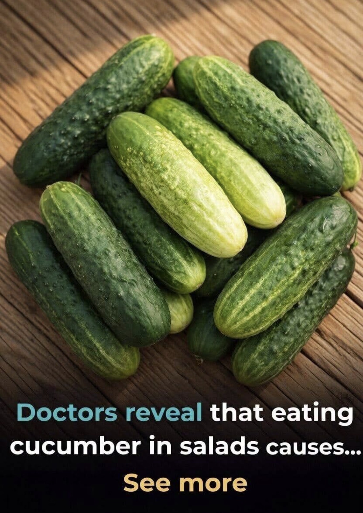 Doctors reveal that eating cucumber in salads causes… See more