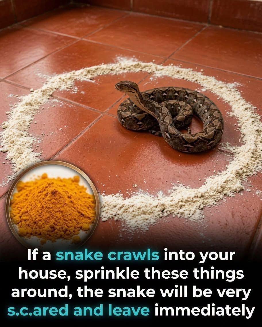 These common substances may help keep snakes away if they enter your house