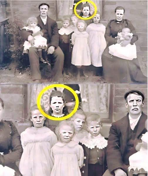 A dusty old photograph was discovered in the archives of a historic mansion, dating back to 1820 🏠 It shows a family posing outside their home — but what was later revealed after restoration shocked everyone 💻 Full details are revealed in… (Check first in all comments👇