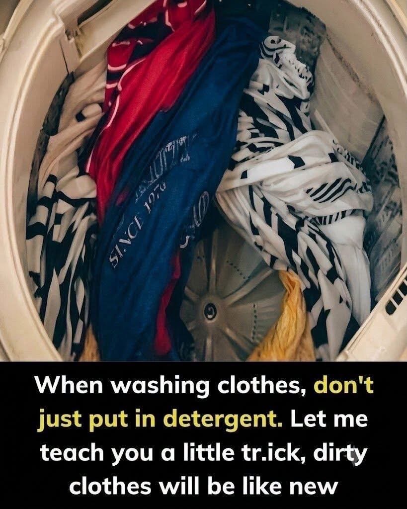 With just this little tip, your clothes will be sparkling clean 😲