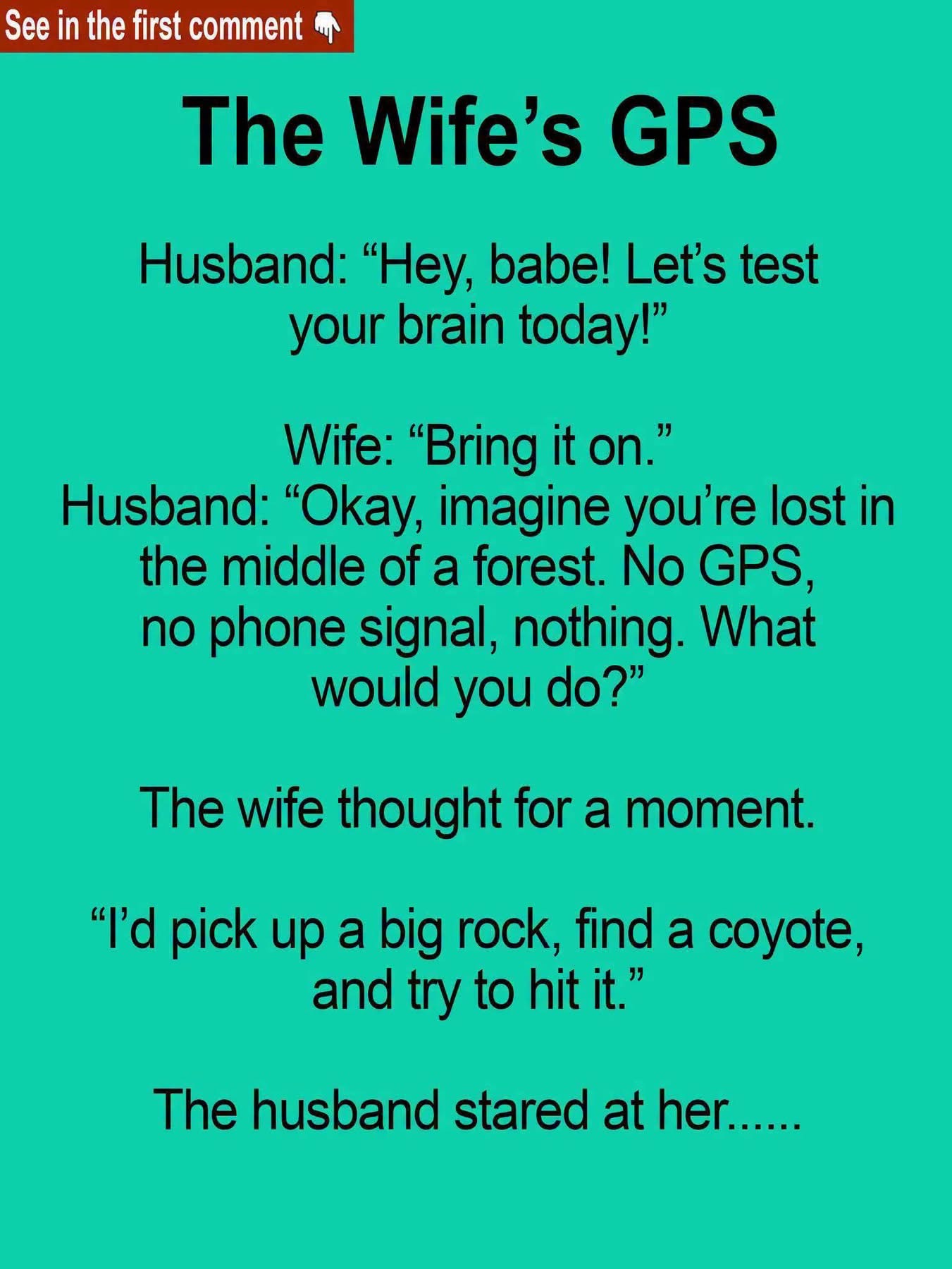 I’m going crazy laughing at this joke. Read the full joke in the comment below👇👇