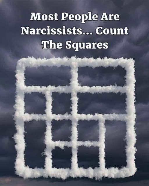 Most People Are Narcissists… Count the squares